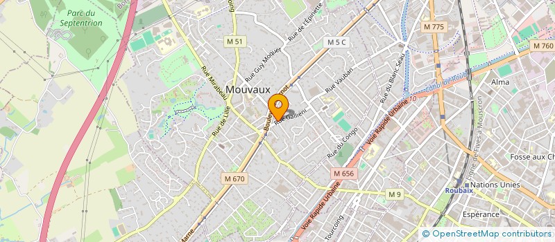 localisation de l'entreprise MADAME PERRINE ABELE à MOUVAUX