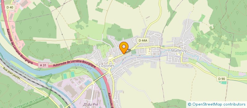 localisation de l'entreprise MADAME PERRINE AIMONE  CUSTINES