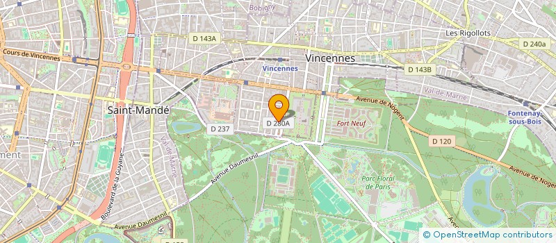 localisation de l'entreprise MADAME PERRINE BELLIN à VINCENNES