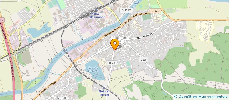 localisation de l'entreprise MADAME PERRINE BERNIOT  BEAUMONT-SUR-OISE