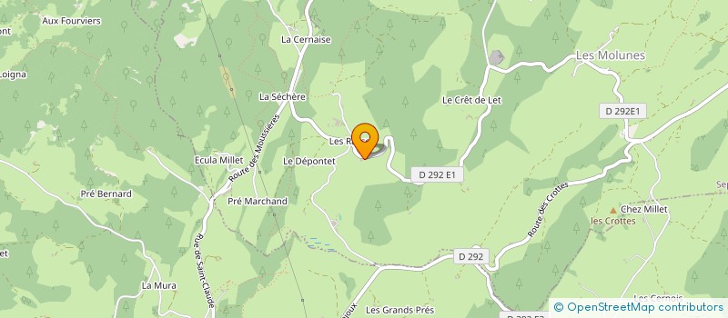 localisation de l'entreprise MADAME PERRINE BLANC  SEPTMONCEL LES MOLUNES