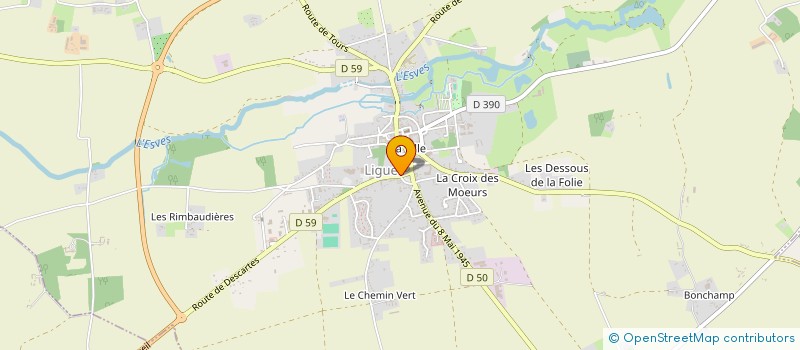 localisation de l'entreprise MADAME PERRINE BON  LIGUEIL