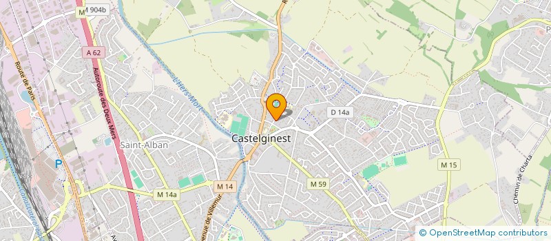 localisation de l'entreprise MADAME PERRINE BOS  CASTELGINEST