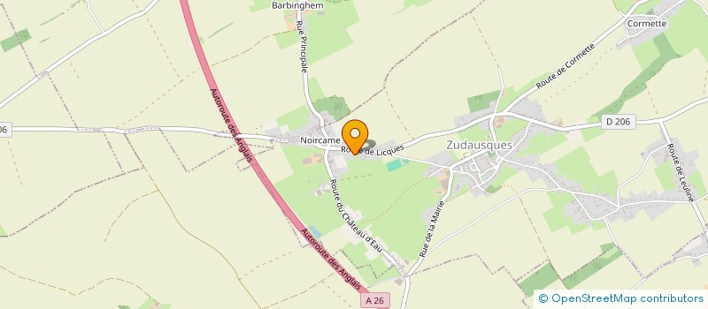 localisation de l'entreprise MADAME PERRINE BOUCHEZ  ZUDAUSQUES