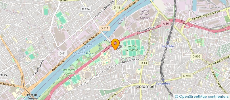 localisation de l'entreprise MADAME PERRINE BRAJEUX à COLOMBES