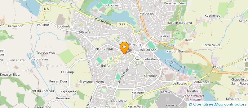localisation de l'entreprise MADAME PERRINE BRILLET à SAINT-RENAN