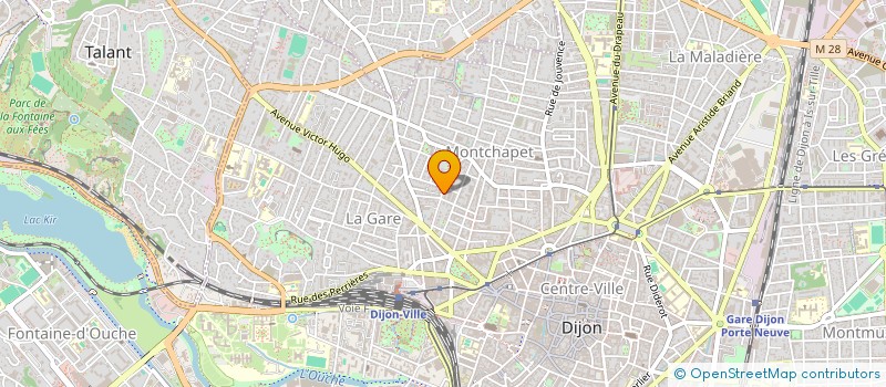 localisation de l'entreprise MADAME PERRINE BRIOT  DIJON
