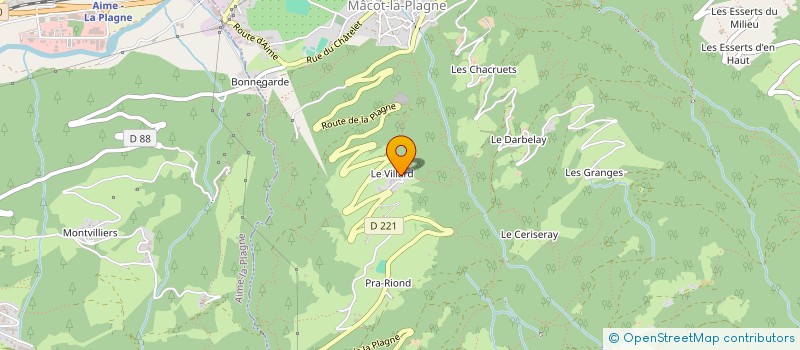 localisation de l'entreprise MADAME PERRINE BROCHE  LA PLAGNE TARENTAISE