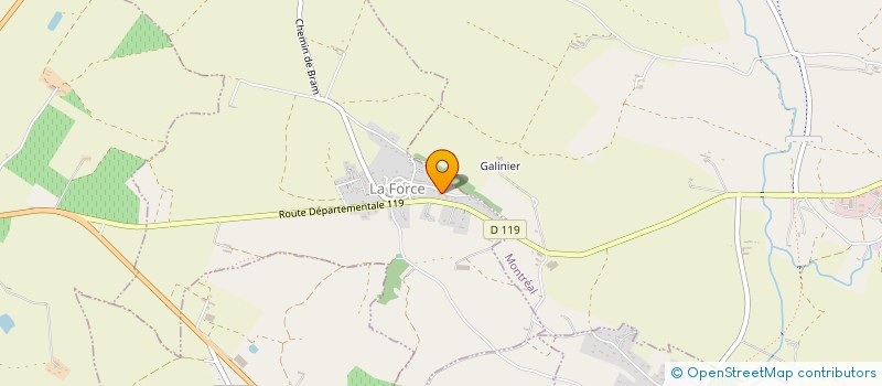 localisation de l'entreprise MADAME PERRINE BRUNEL  LA FORCE