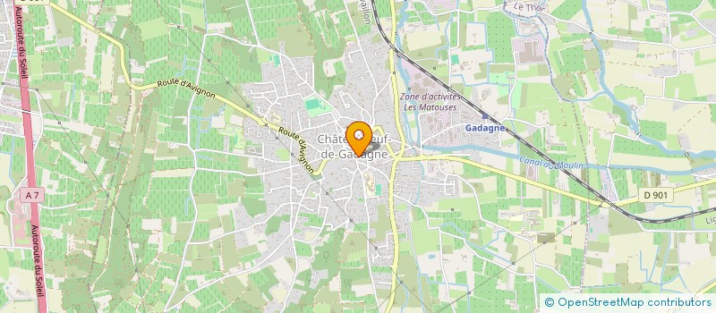 localisation de l'entreprise MADAME PERRINE BRUSSET  CHATEAUNEUF-DE-GADAGNE