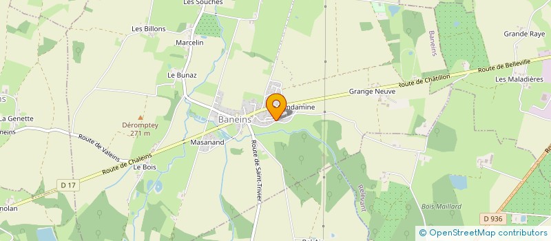 localisation de l'entreprise MADAME PERRINE BUNEL à REYRIEUX