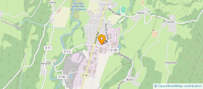 localisation de l'entreprise MADAME PERRINE BURDEYRON  IZERNORE