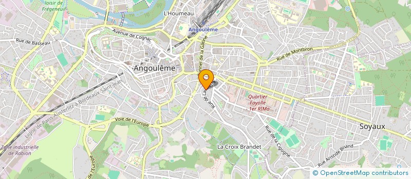localisation de l'entreprise MADAME PERRINE CALVES à ANGOULEME