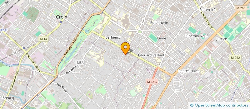 localisation de l'entreprise MADAME PERRINE CARTON  ROUBAIX