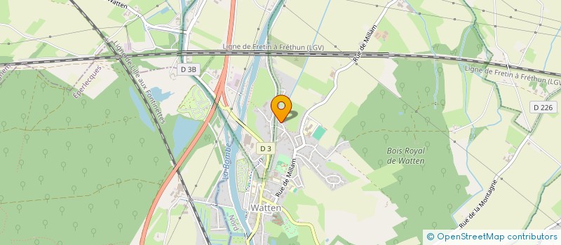 localisation de l'entreprise MADAME PERRINE CASTELLE  WATTEN