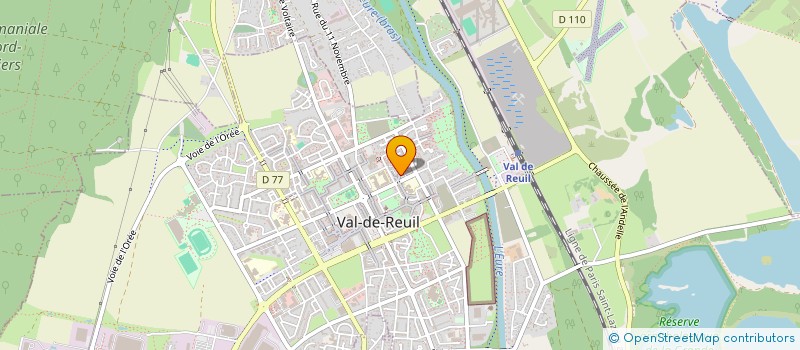 localisation de l'entreprise MADAME PERRINE CHASSIBOUD  VAL-DE-REUIL