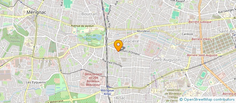 localisation de l'entreprise MADAME PERRINE CHAUMET  MERIGNAC