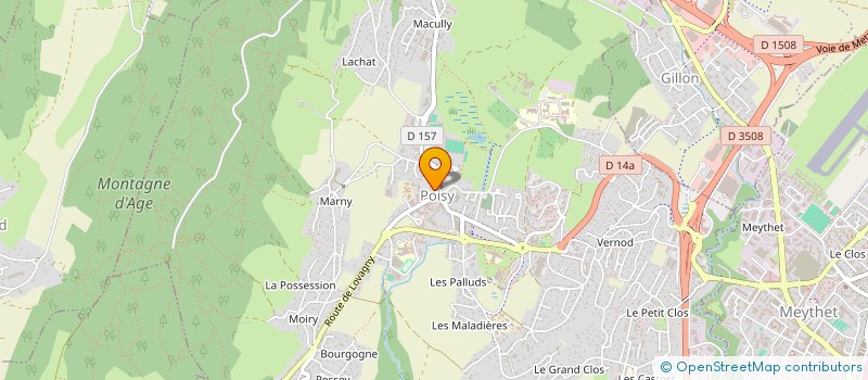 localisation de l'entreprise MADAME PERRINE COLINEAU  POISY