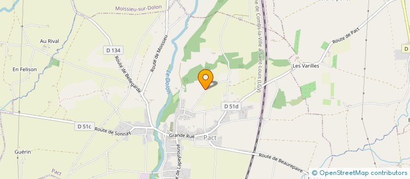 localisation de l'entreprise MADAME PERRINE CONTAMIN  PACT