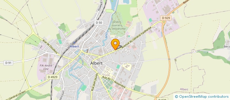 localisation de l'entreprise MADAME PERRINE COPIN à ALBERT