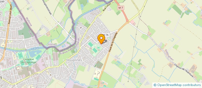 localisation de l'entreprise MADAME PERRINE COQUELLE  HOUPLINES