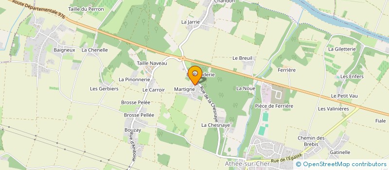 localisation de l'entreprise MADAME PERRINE COUSSY à ATHEE-SUR-CHER
