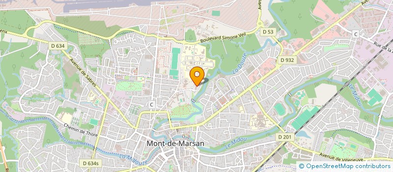 localisation de l'entreprise MADAME PERRINE CRETENET  MONT-DE-MARSAN