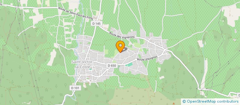localisation de l'entreprise MADAME PERRINE DAVANIER  SAINT-VICTOR-LA-COSTE