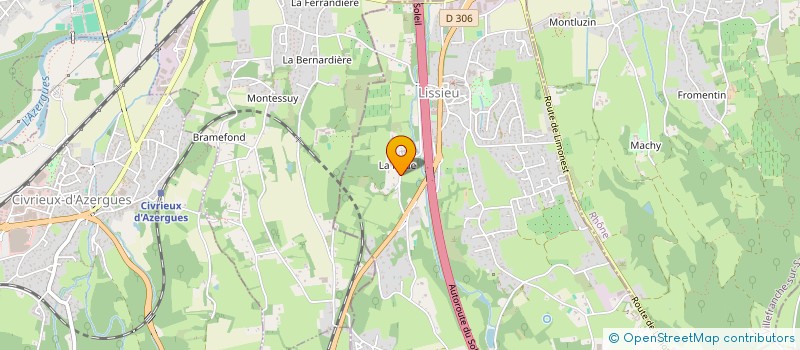 localisation de l'entreprise MADAME PERRINE DAVANTURE  LISSIEU