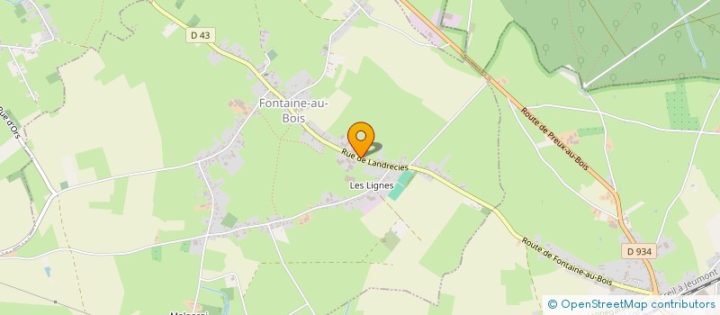 localisation de l'entreprise MADAME PERRINE DEBUS à FONTAINE-AU-BOIS