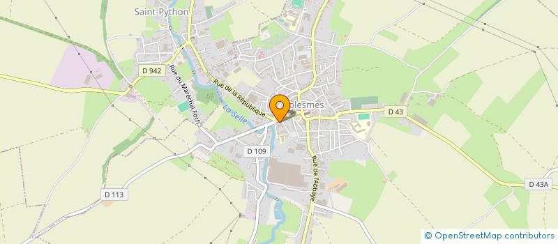 localisation de l'entreprise MADAME PERRINE DELAPORTE à SOLESMES