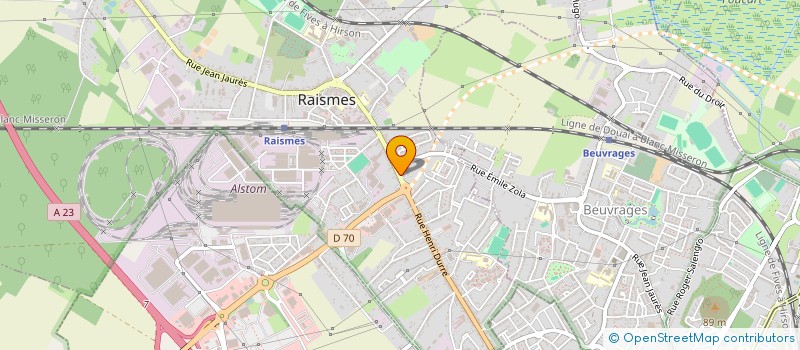 localisation de l'entreprise MADAME PERRINE DELGUSTE  RAISMES