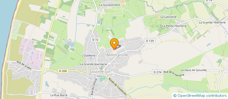 localisation de l'entreprise MADAME PERRINE DELISLE  GOUVILLE-SUR-MER