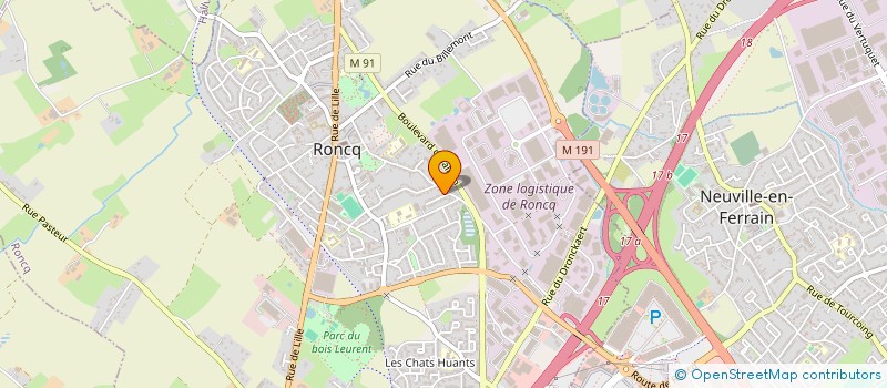 localisation de l'entreprise MADAME PERRINE DESOUTTER  RONCQ