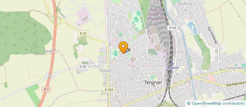 localisation de l'entreprise MADAME PERRINE DROUVROY  TERGNIER