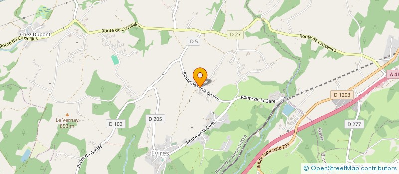 localisation de l'entreprise MADAME PERRINE DUMAX-VORZET  FILLIERE