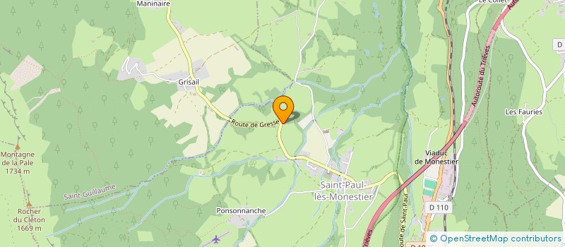 localisation de l'entreprise MADAME PERRINE DUVEY  SAINT-ANDEOL