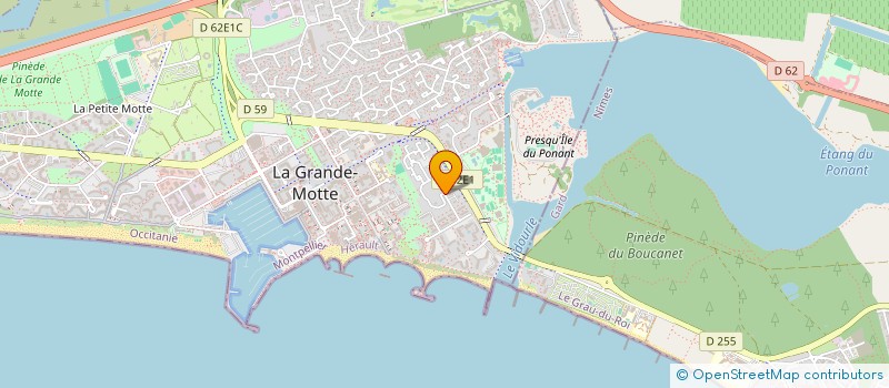 localisation de l'entreprise MADAME PERRINE ESTIEZ à LA GRANDE-MOTTE
