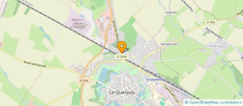 localisation de l'entreprise MADAME PERRINE FEDERBE  LE QUESNOY