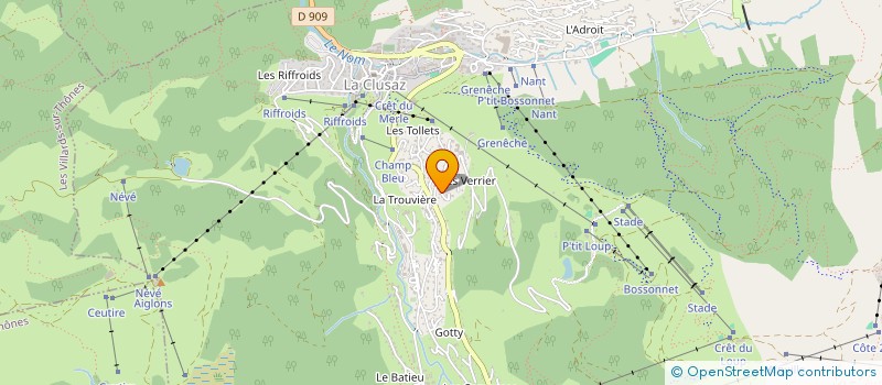 localisation de l'entreprise MADAME PERRINE FRANCHY à LA CLUSAZ