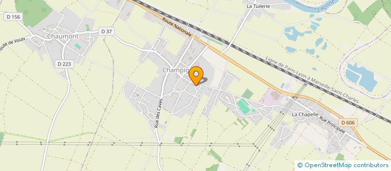 localisation de l'entreprise MADAME PERRINE FUENTES  CHAMPIGNY