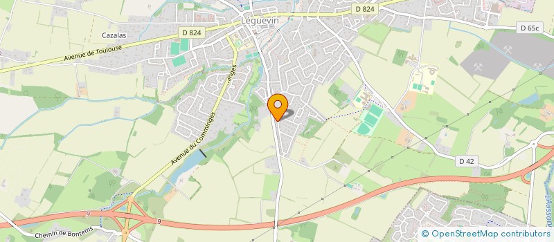 localisation de l'entreprise MADAME PERRINE GARCIA  LEGUEVIN