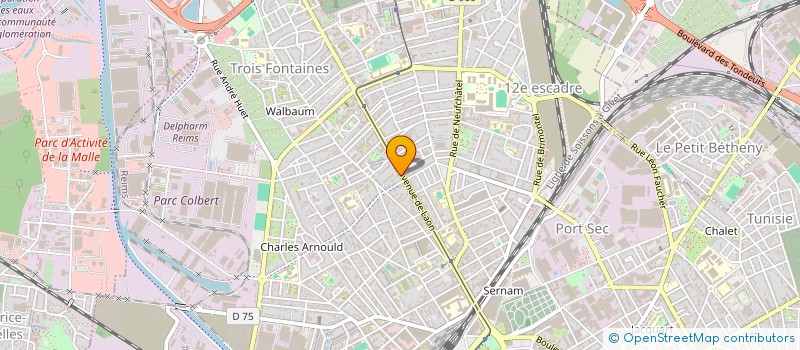 localisation de l'entreprise MADAME PERRINE GASPARD  REIMS