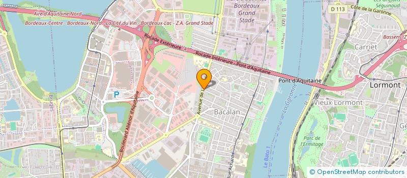 localisation de l'entreprise MADAME PERRINE GIRAUD  BORDEAUX