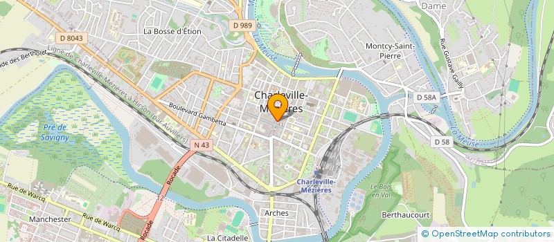 localisation de l'entreprise MADAME PERRINE GOMES DE SA  CHARLEVILLE-MEZIERES