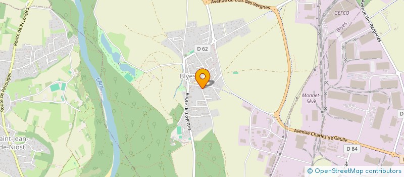 localisation de l'entreprise MADAME PERRINE GROS  SAINT-VULBAS