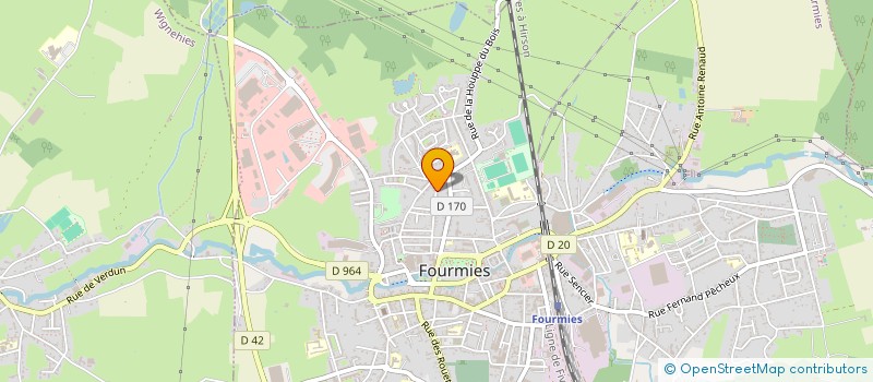 localisation de l'entreprise MADAME PERRINE GUERY  FOURMIES