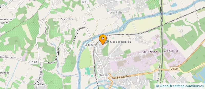 localisation de l'entreprise MADAME PERRINE GUIARD  CHATEAUNEUF-SUR-CHARENTE