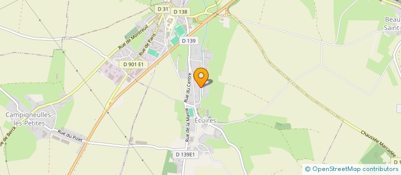 localisation de l'entreprise MADAME PERRINE HANQUEZ à ECUIRES