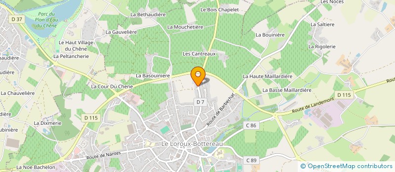 localisation de l'entreprise MADAME PERRINE HEMION à LE LOROUX-BOTTEREAU